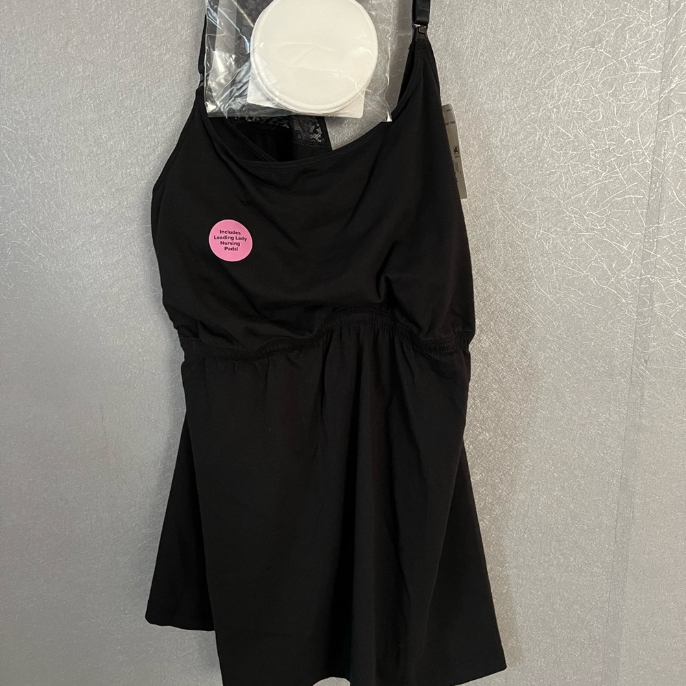 Lace-Back Maternity to Nursing Tank